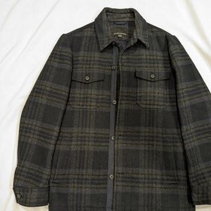 Banana Republic Men Plaid Wool Coat